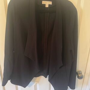 Michael Kors Black Open Cardigan with Beige Label